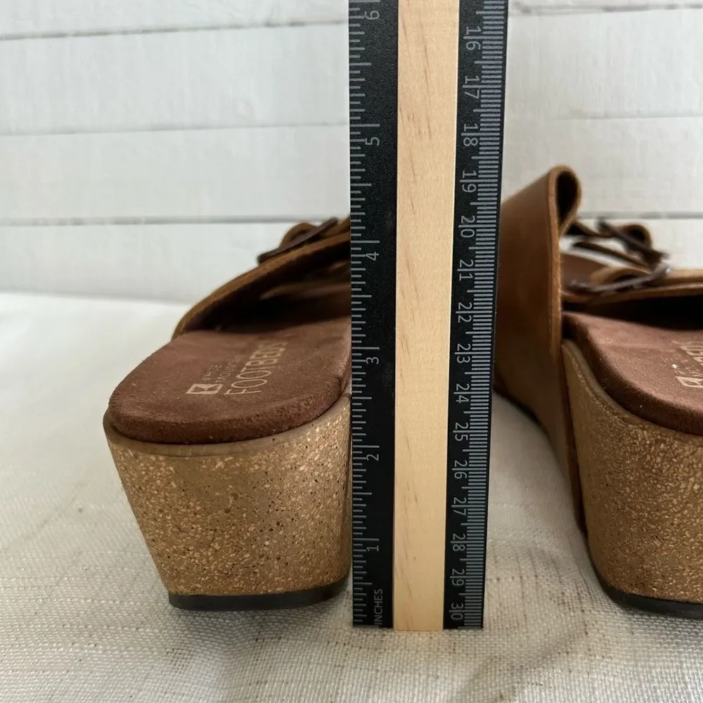 White Mountain Footbeds Wedge Sandals Chandler 10M